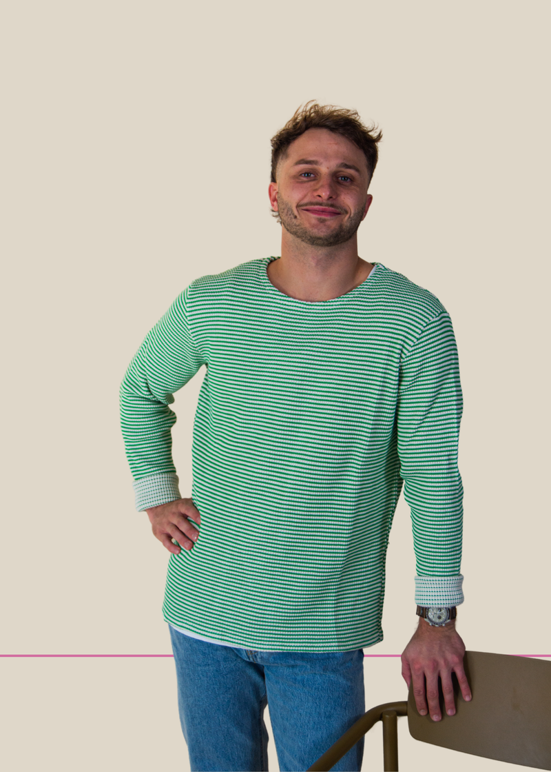 The green sweater