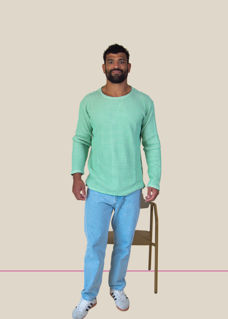 The green sweater