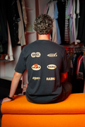 T-shirt LOGO OLD SCHOOL - GRIS CHINÉ