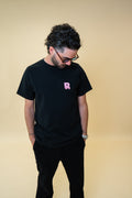 T-shirt ICONIQUE – NOIR & ROSE
