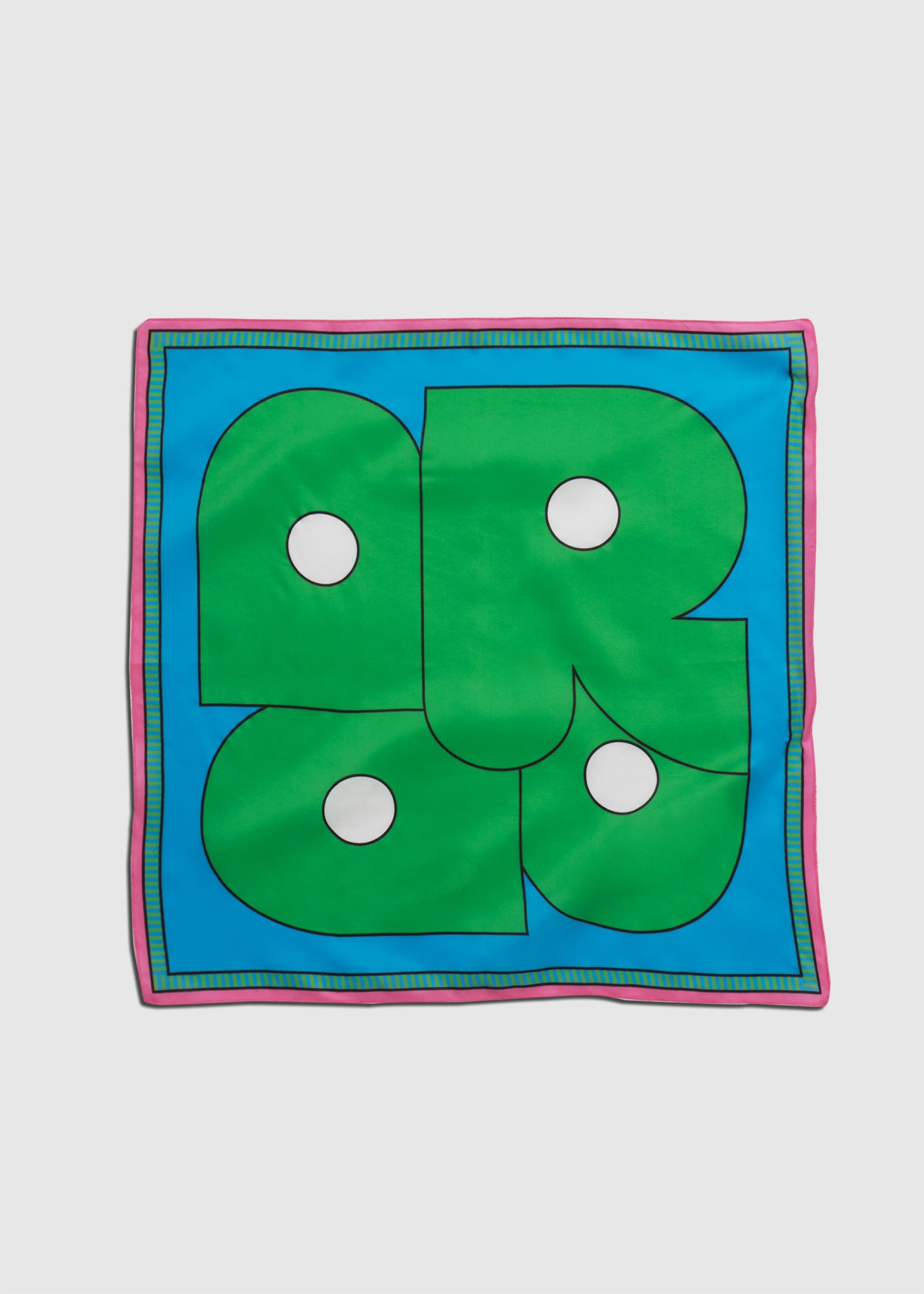 The green and blue silk square