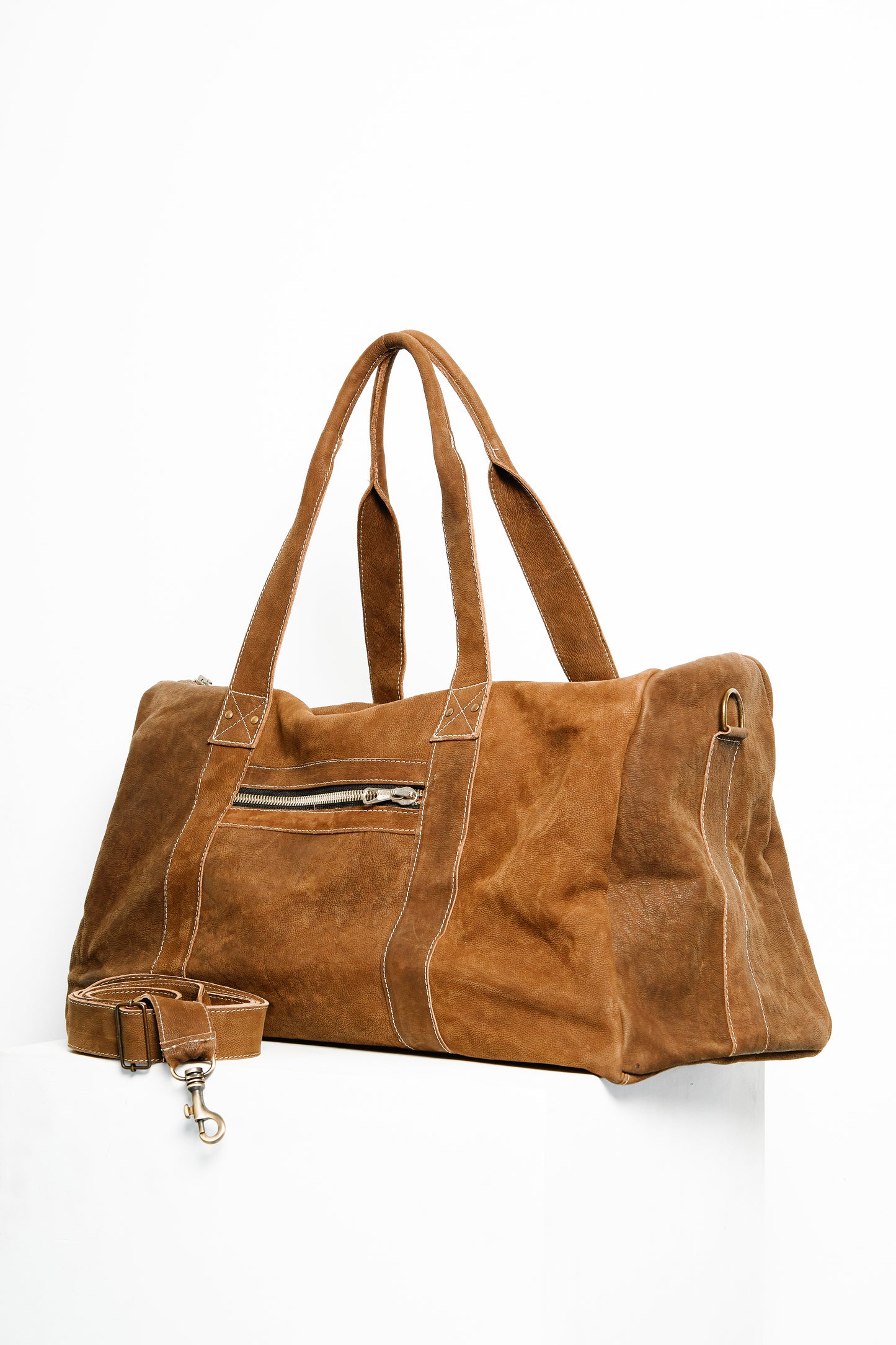 The leather bag